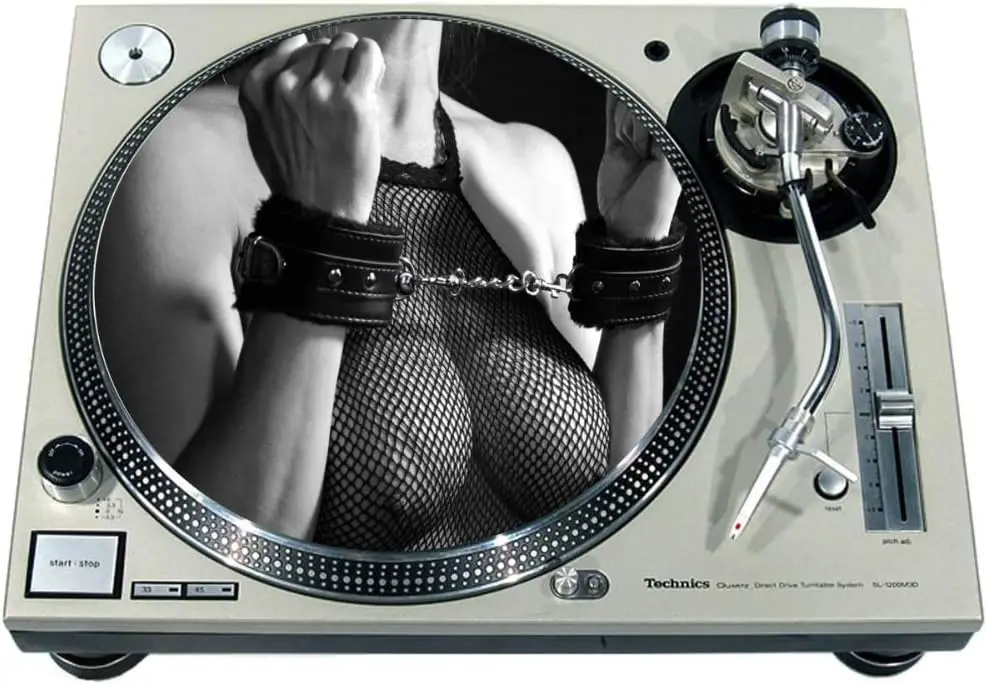 Customized Print Anti-slip Blank Dye Sublimation Custom Slipmat Round Felt Turntable Slip Mat for Vinyl Disc Record Player