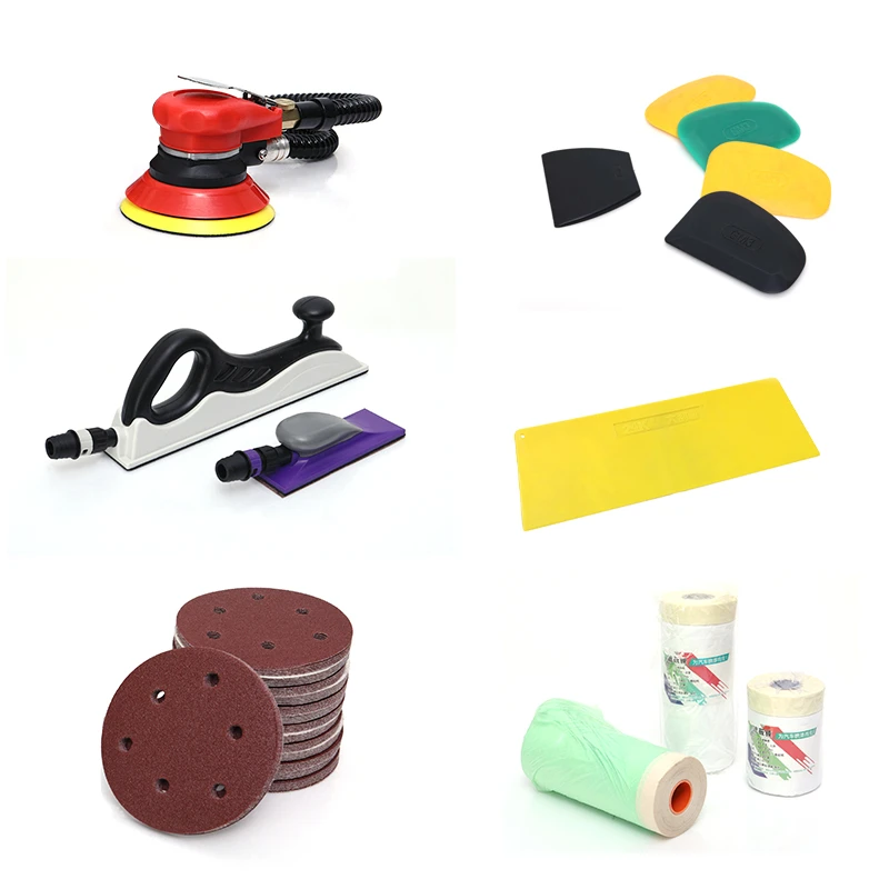 OPKE Sanding Tools Car Polishing Paint Sanding Sand Paper 5 inch 125mm with 8 holes sand paper abrasive