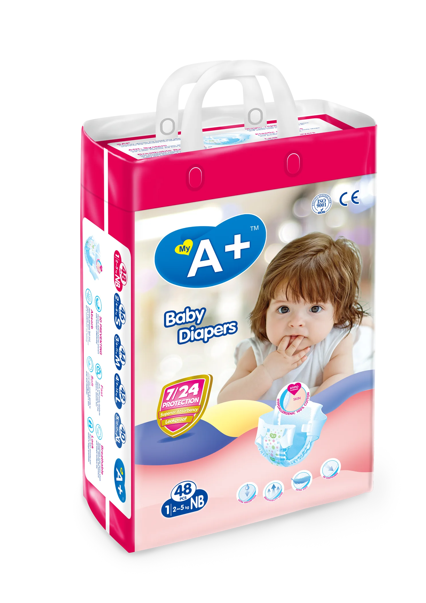 Wholesale baby diapers Soft Skin Organic Baby Bamboo Fiber Natural Disposable Baby Diaper