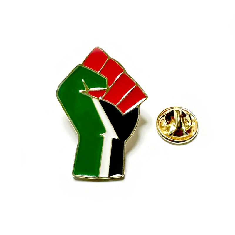 Spot badges Palestinian flag metal pin, metal pin fastening the Freedom Badge can map custom-made badges