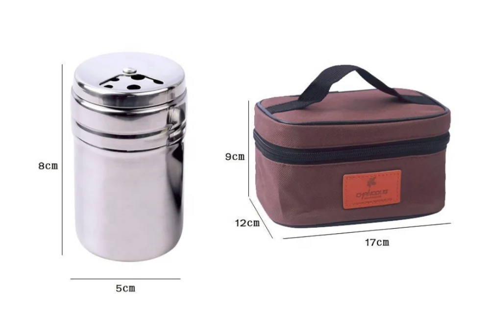 Kitchen supplies stainless steel seasoning bottle stainless steel barbecue seasoning container camping outdoor seasoning bottle