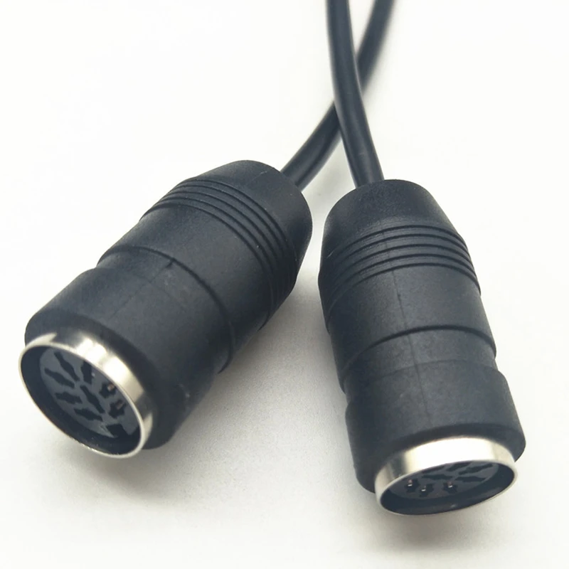 OEM black mini din big din male and female midi extension cable for Intelligent residence power cable