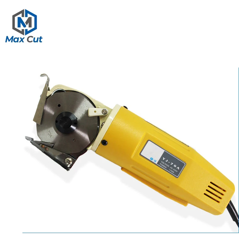 Max Cut Electric Rotary Fabric Cutter with 70mm Rotary Blade Hand-Held Fabric Cutting Machine Electric Scissors