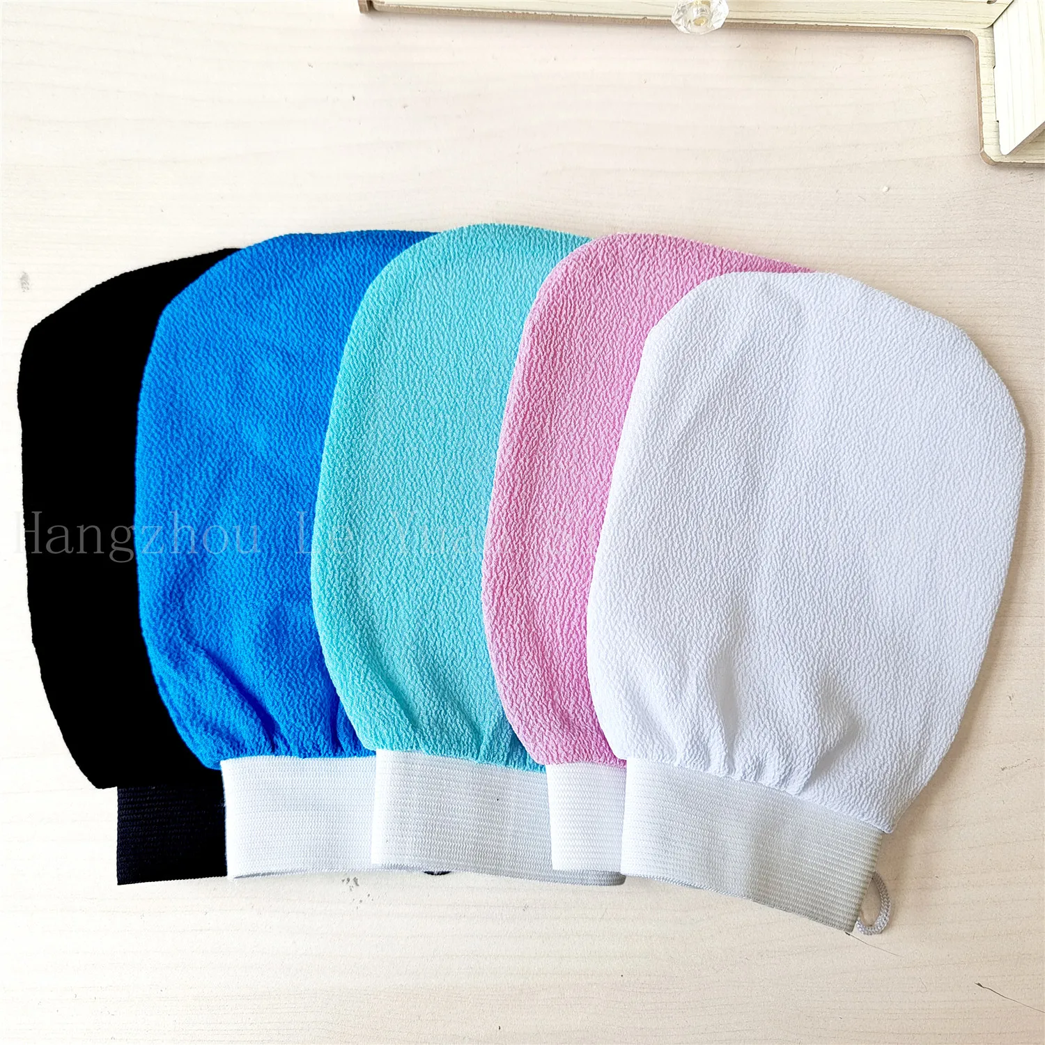 Bath Gloves Wholesale Natural 100% Viscose Turkish Bath Scrub Glove Exfoliating Mitt  Kessa Morocco  Glove