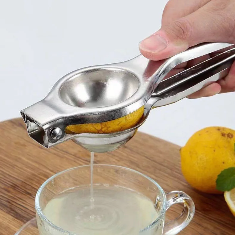 Kitchen Gadget Citrus Fruits Lime Hand Press Juicer Stainless Steel Manual Lemon Squeezer