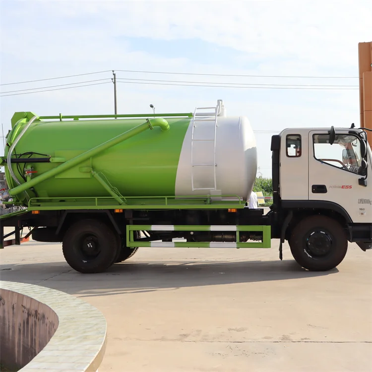 The Foton brand sewage pump of a large suction truck has strong power