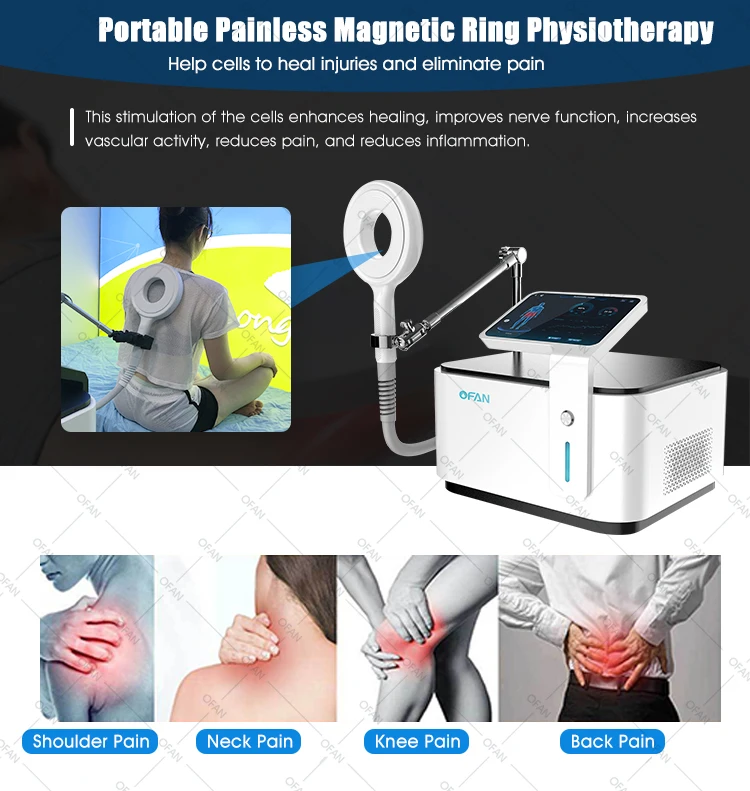 OFAN Electrical stimulation physical therapy laser pemf device shockwave therapy machine for physical therapy