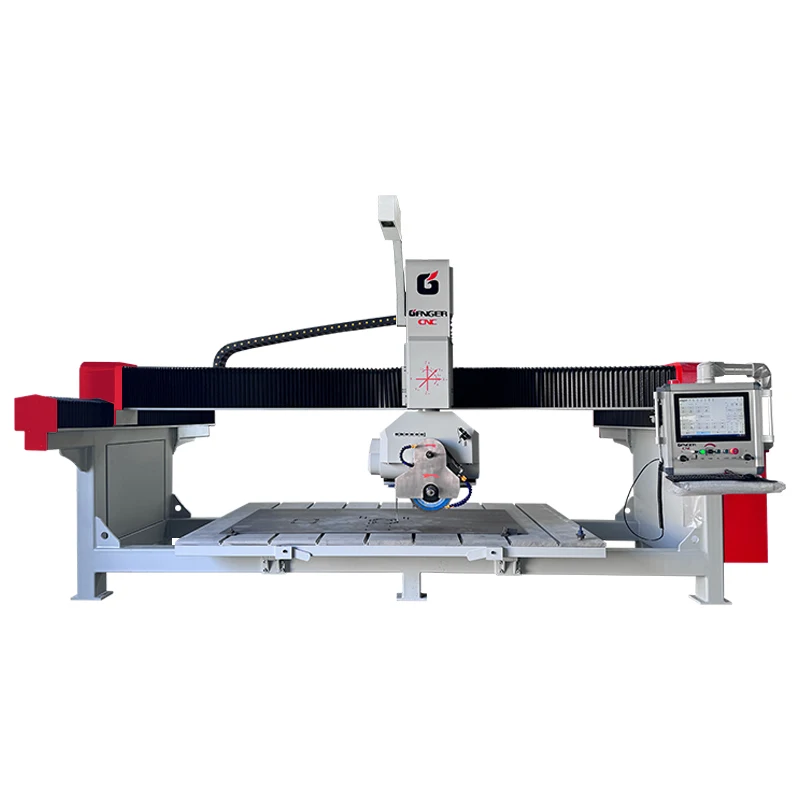 Quartz Granite Stone Cnc Bridge Saw Cutting Machines Marble Stone machinery With Camera marble floor polishing machine