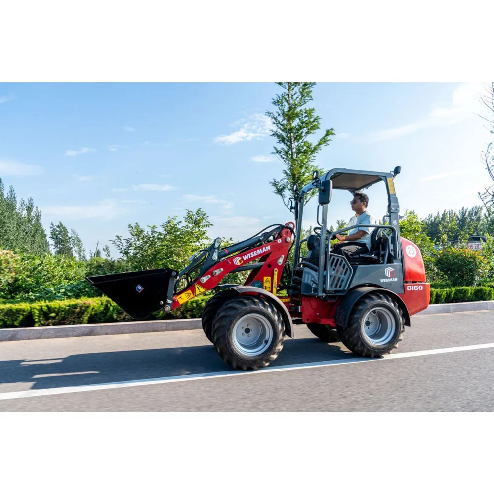 China Brand W1160 0.8ton diesel joystick mini farm bucket with front loader