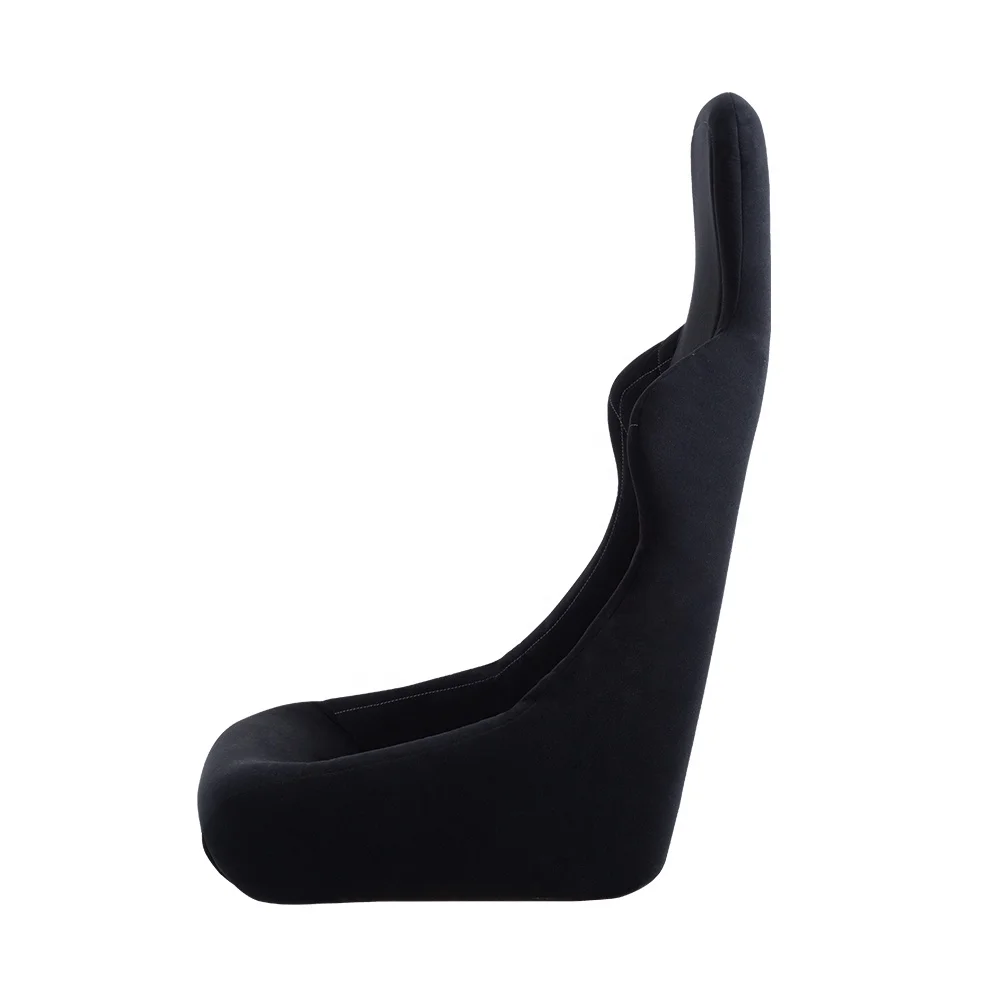 Universal Pair of Red PVC Leather Red Stitch With Double Slider Bucket Sim Racing Bucket Seat