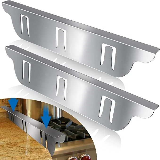 High Quality 304 Stainless Steel Kitchen Gas Oven Stove Counter Gap Cover Between Stovetop and Counter