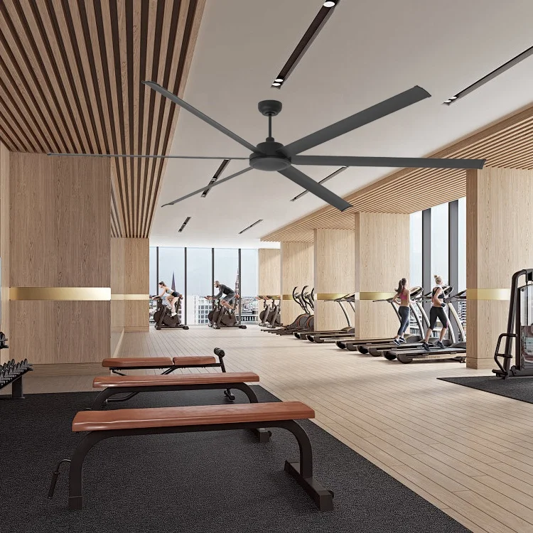 Factory direct remote control ceiling fan guangzhou 110 volt big size ceiling fan for stadium workshop