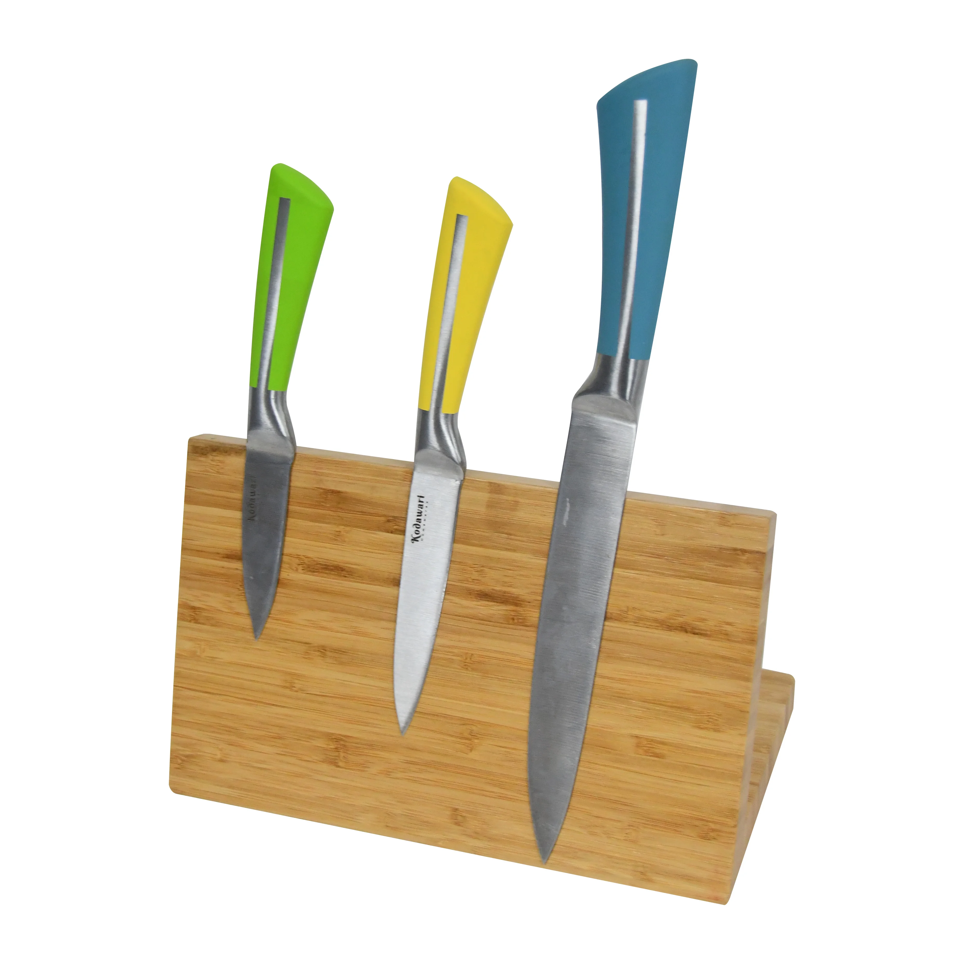 Natural Bamboo Knife Holder with Strong Magnets