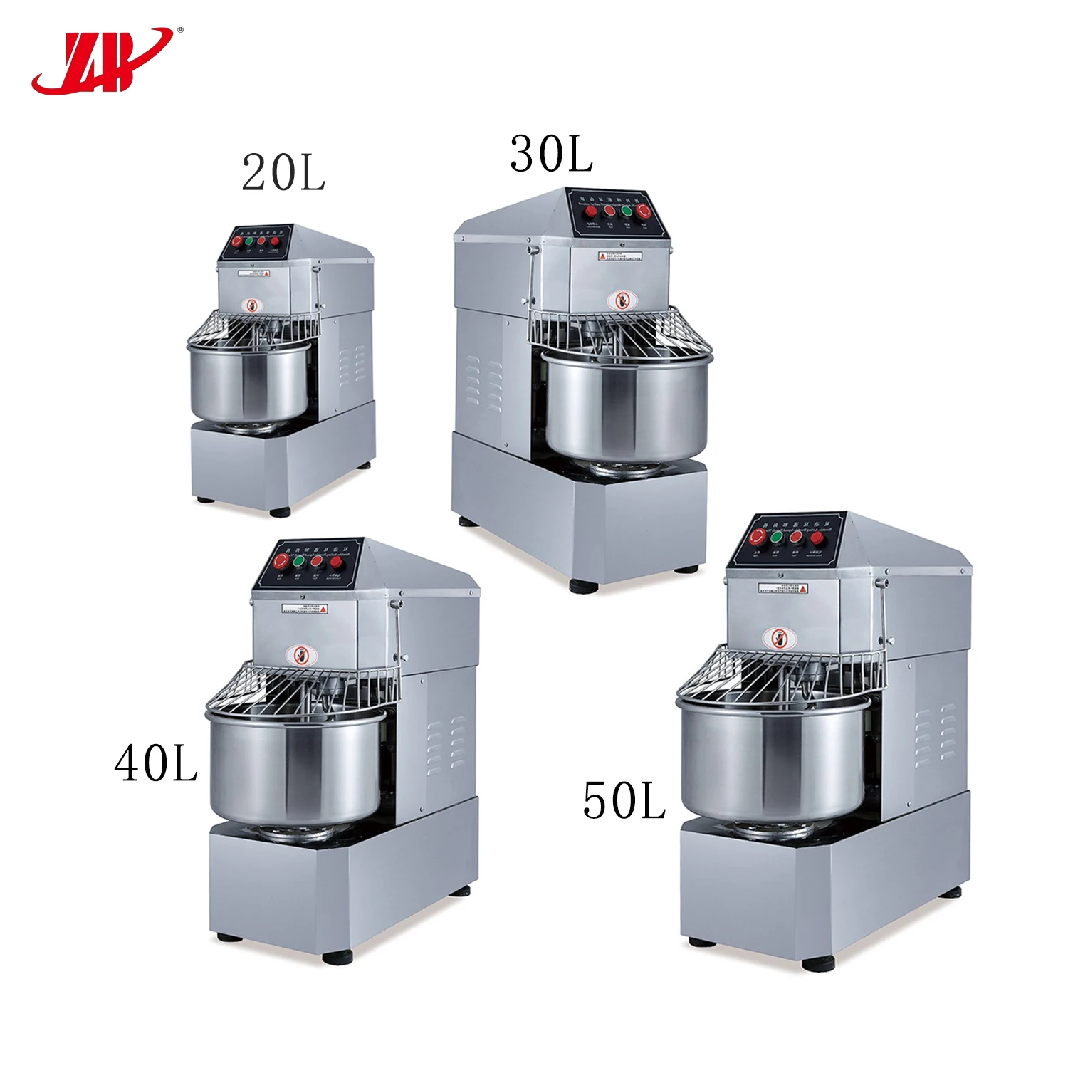 20L Double Speed Action Commercial Electric Spiral Dough Kneading Machine for Bakery