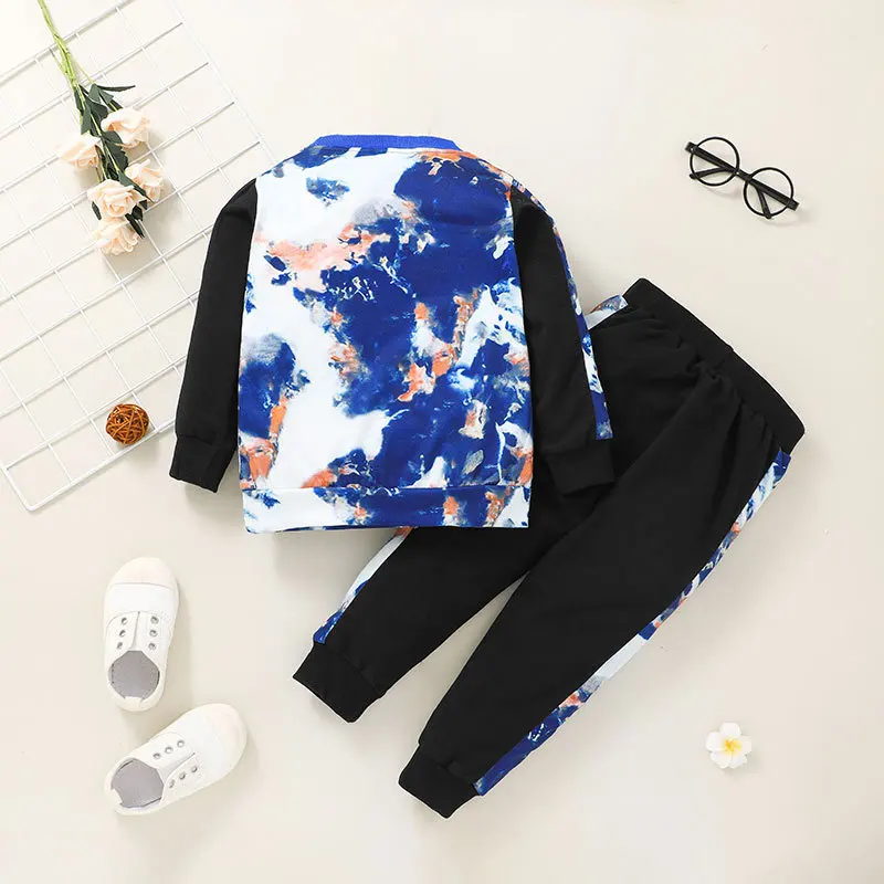 3D pattern children casual boutique clothing set character comfortable traditional kids clothes