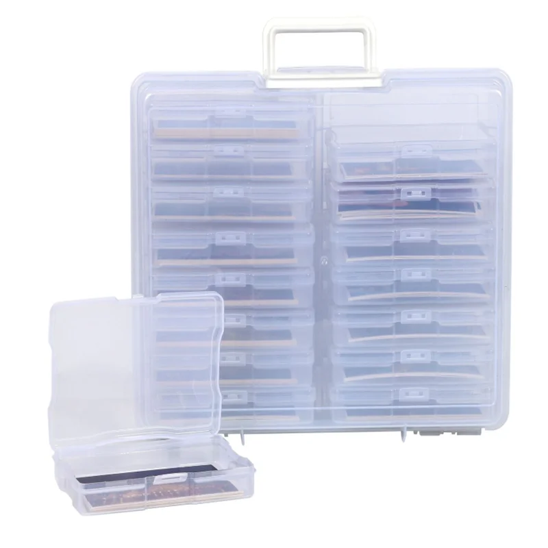 Photo and Craft Keep Storage Organizing Box with 16 individual photo cases