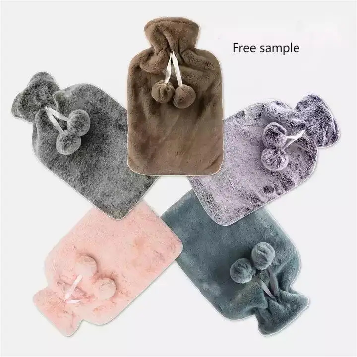 Hand Warmer High Quality Water Filling Hot Water Bottle 2000ML Rubber Hot Water Bag Plus Cover