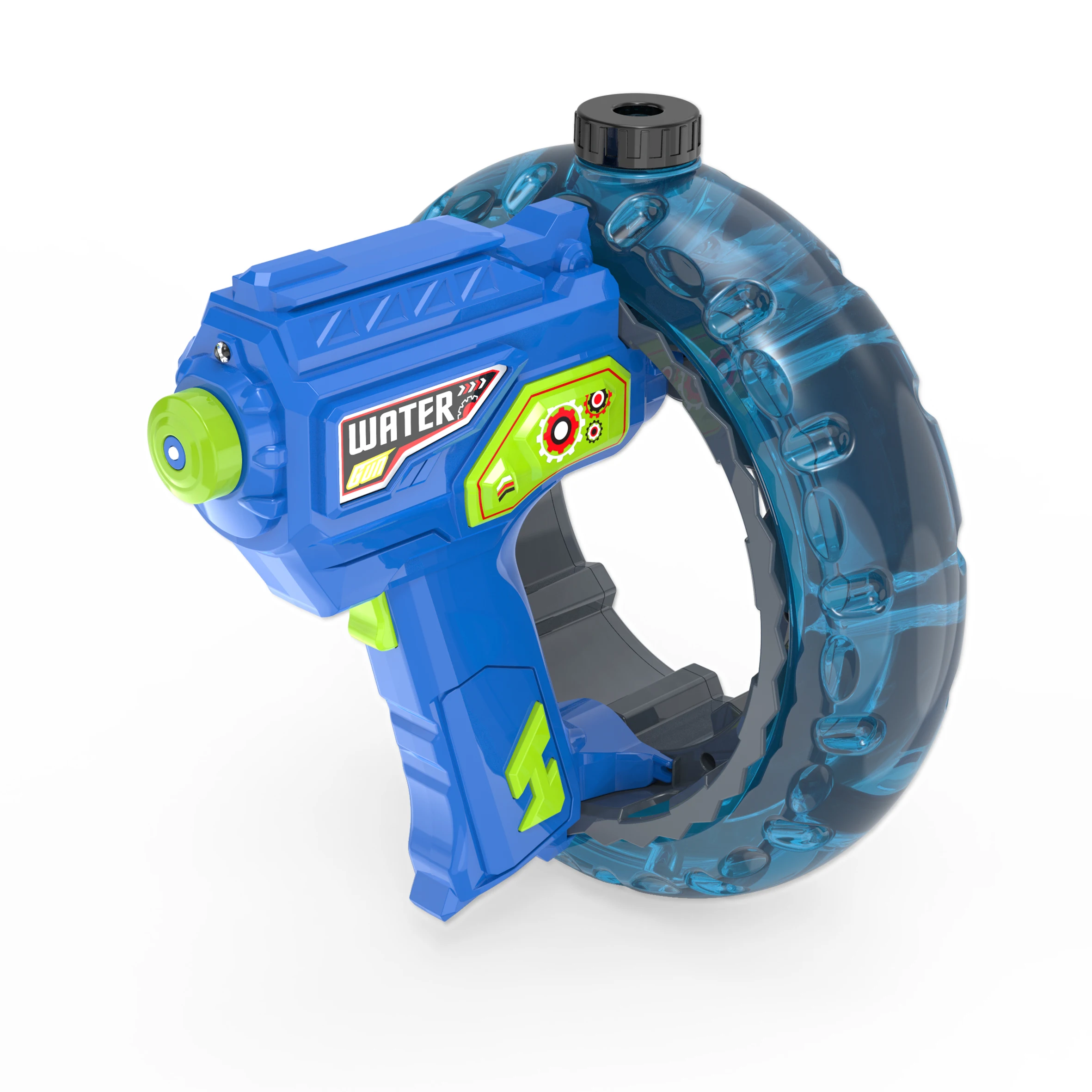 Summer Outdoor Automatic Electric Water Sprinkler Gun Toy with light  Water Injector Gun Plastic Water Gun Toys