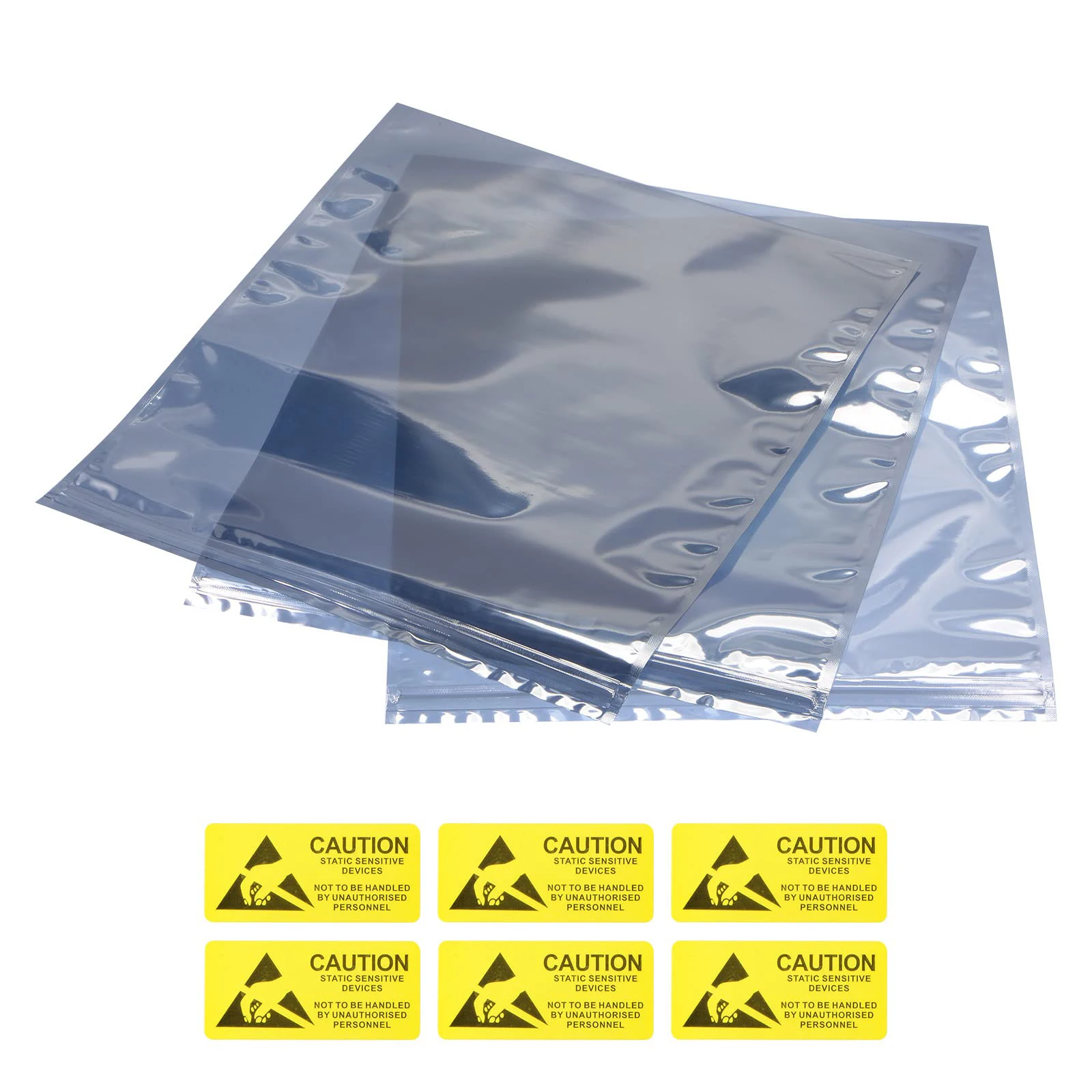 Large Size Anti Static Bags with Antistatic Stickers Premium Resealable ESD Antistatic Bag for Computer Electronic