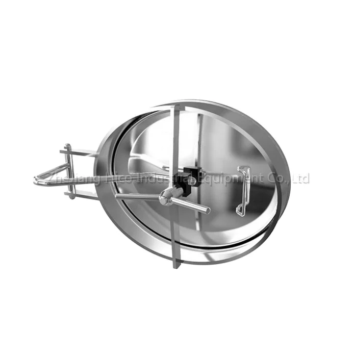 Food Grade Sanitary Stainless steel304/316 Oval Outward Tank Pressure Manhole Cover manway for tank equipment
