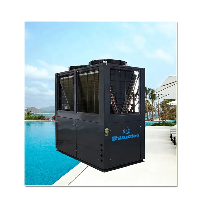 Corrosion-resistant pool heat pump 40kw PLC smart control 50 kw heat pump r290 monoblock evi for heating pool water