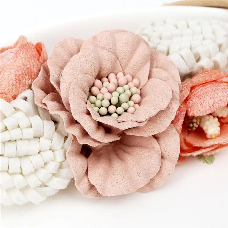 Handmade Flower Headband Infant Nylon Headband Baby Hairbands