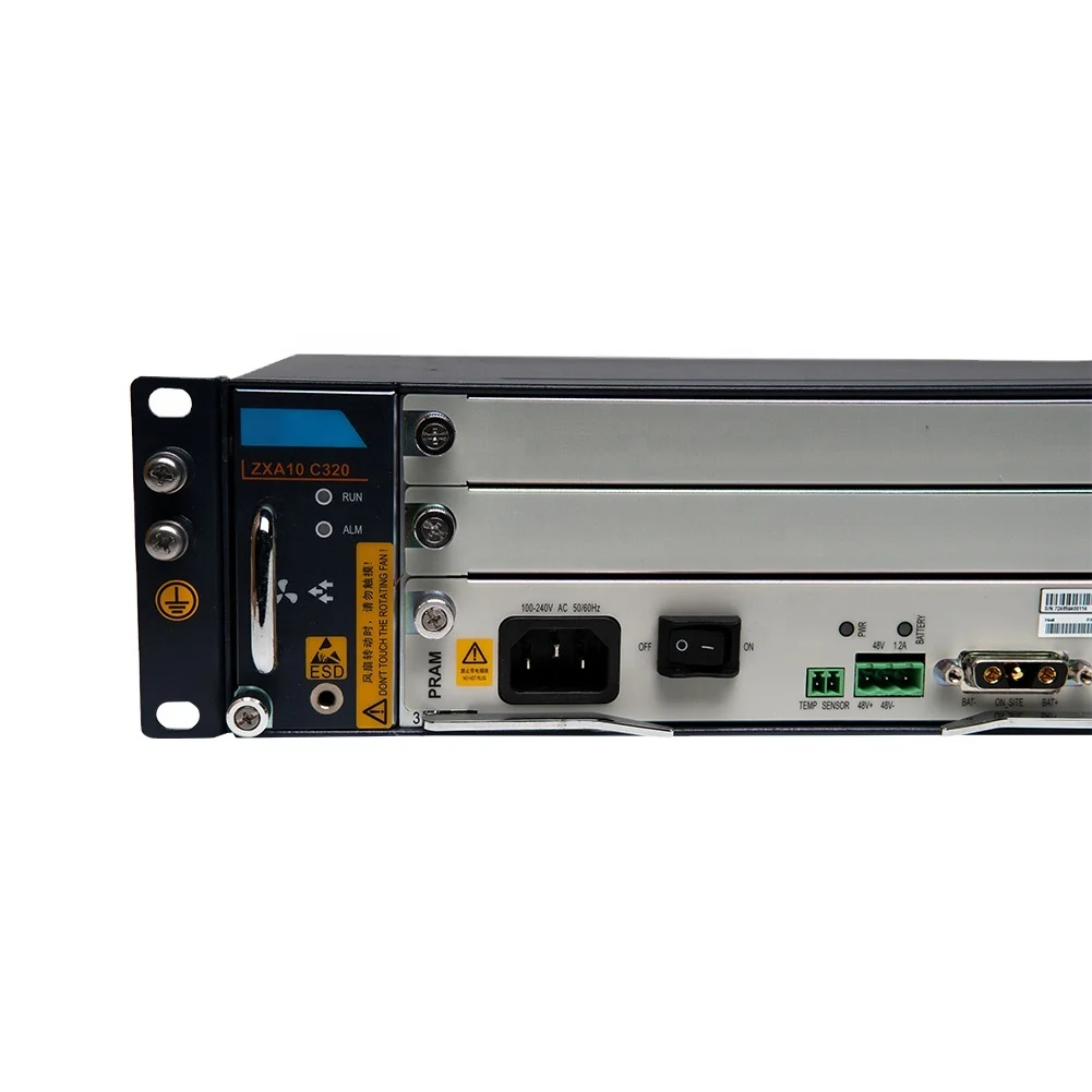 Olt Gpon Ftth C320 Ac Dc Optical Line Terminal Network Chassis Zxa10 Board Olt Epon Gtgo Etgo C+ Sfp 8 Ports 16 Port Gpon Olt