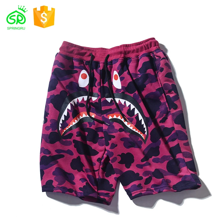 
Korean Style Camouflage Summer Loose Cotton Shorts Custom Board Shorts Men 
