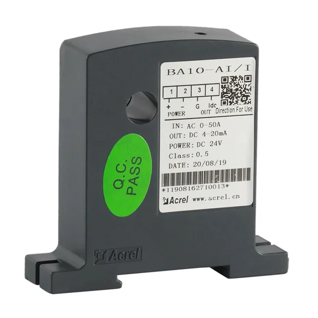 Acrel BA10-AI/V Current Transducer Electrical Transmitter Input AC0-50A output 1-5V or 0-5V Class 0.5
