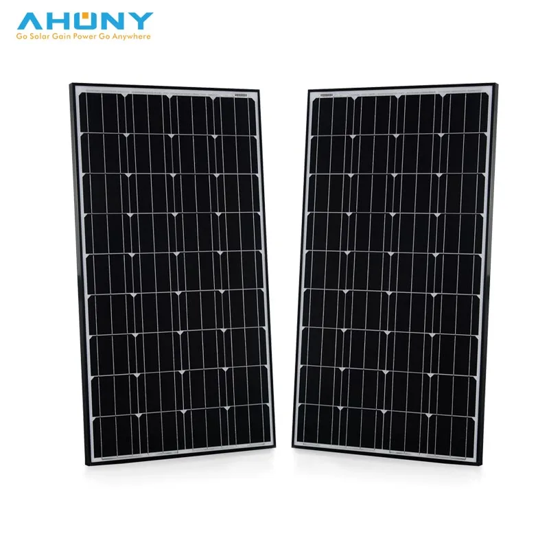 Solid Double Unbrakable Glass Solar Panel 150w Rigid Solar Module Monocrystalline For Building RV Car Off On Grid Solar System