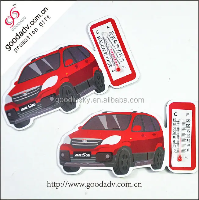 promotional custom logo business thermometer fridge magnet kitchen sticker