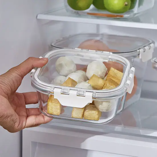 Glass Meal Prep Containers Glass Food Storage Containers with Lids
