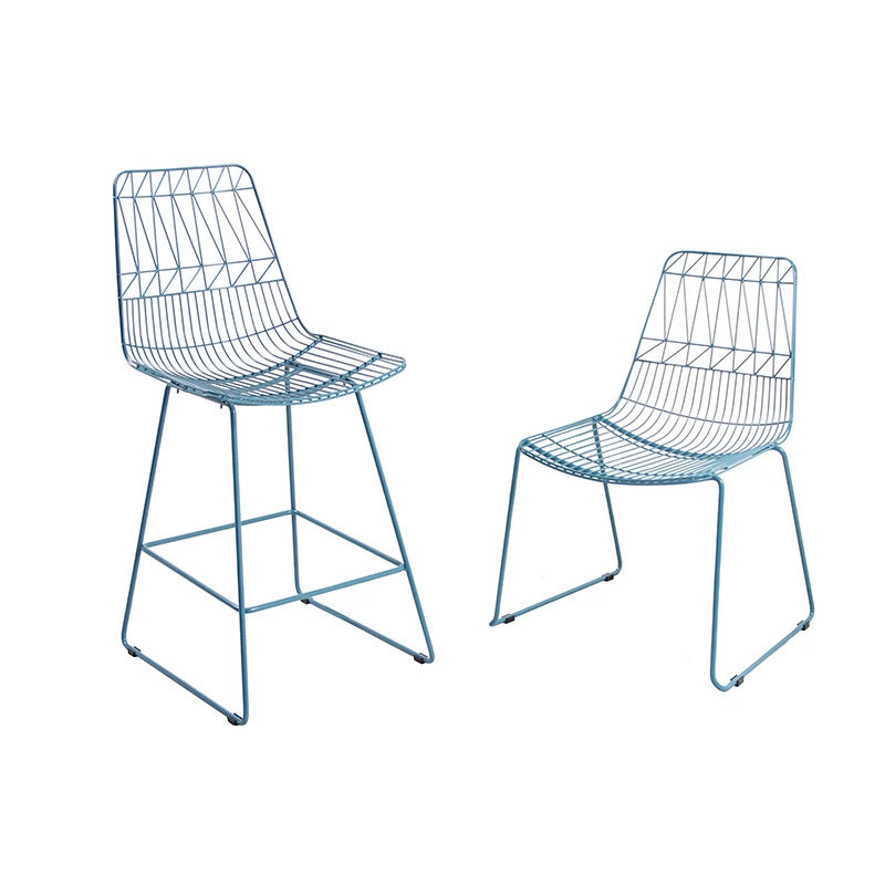 Уличное кресло из металлической проволоки, современные черные металлические барные стулья Bertoia
