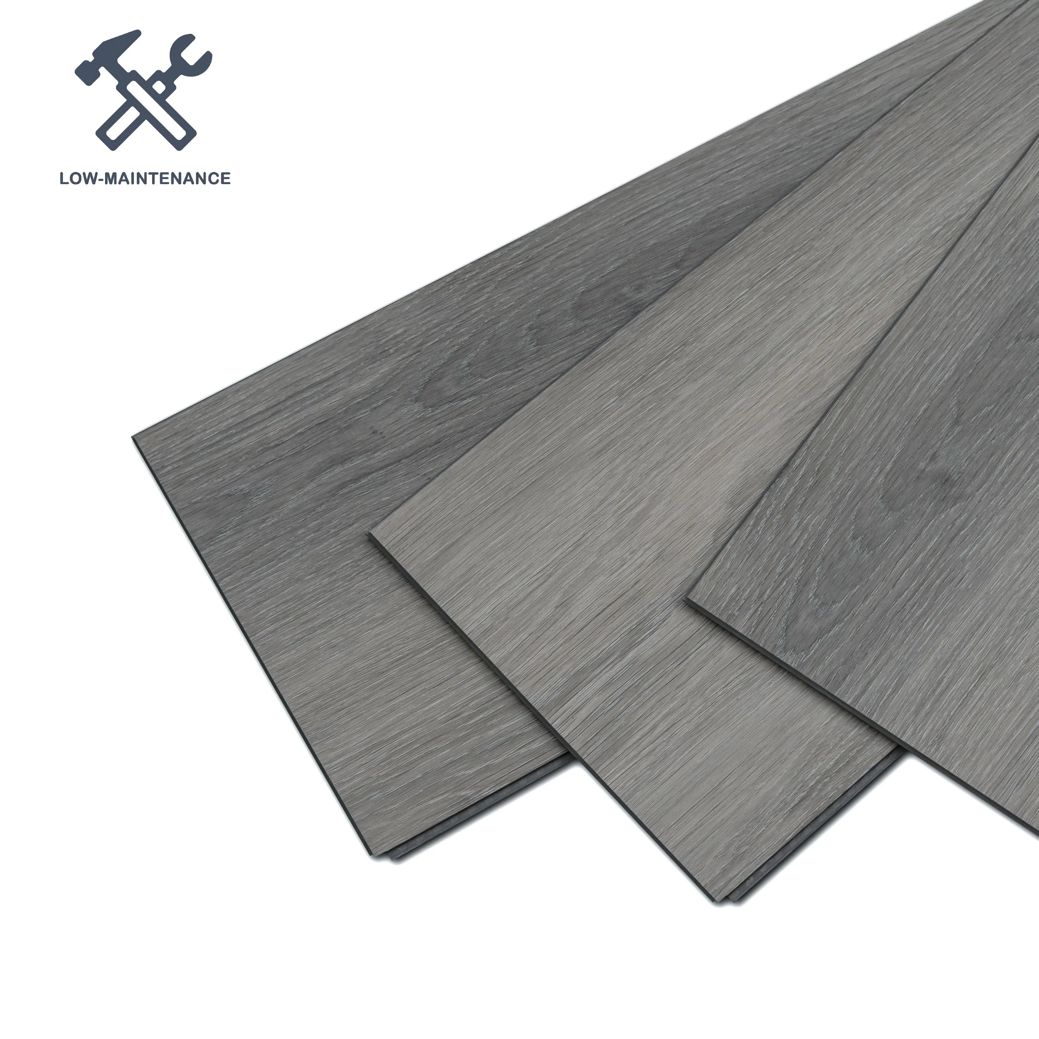 Spc Floor 9.06x60.2 Inch 8mm Homogeneous Pvc Garage Flooring Recycled Plastic Flooring