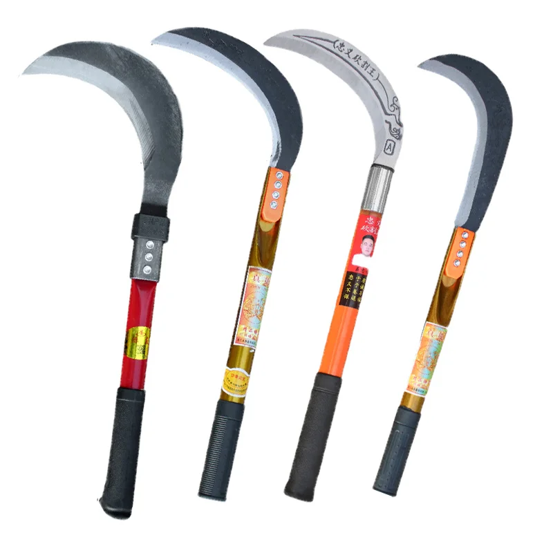 Long Handle Sickle Gardening Tools Sickle Farm Tool Application  Agricultural Hand Tool Home Weeding Grass Farming