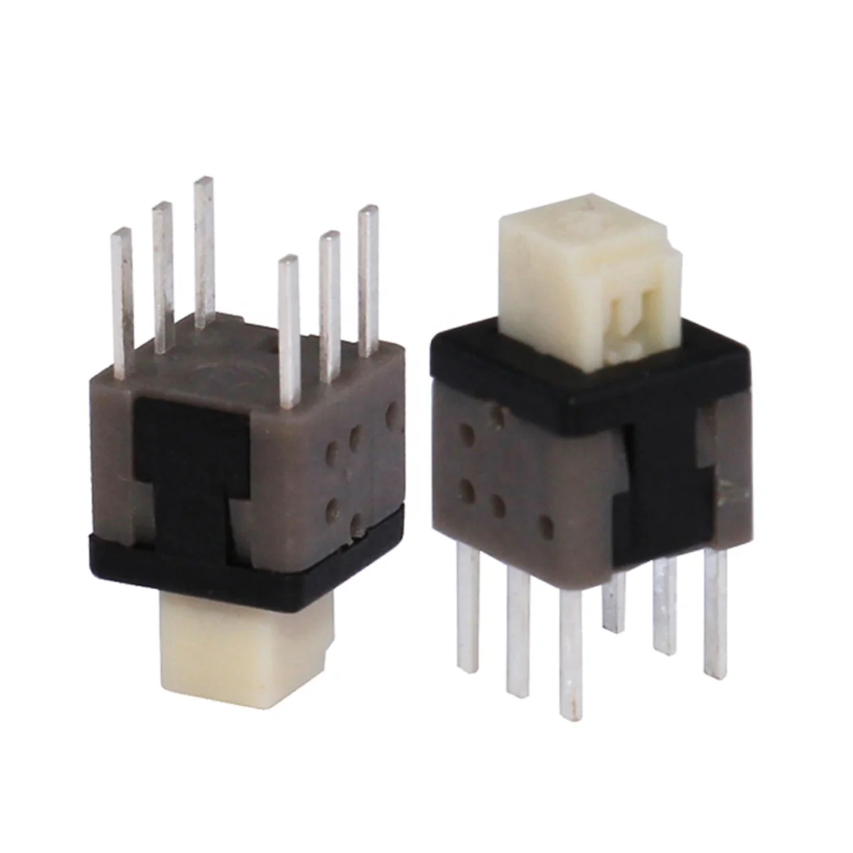 Оптовая продажа мини-5,8*5,8 мм DPDT 6-контактный самоблокирующийся переключатель PCB selflock переключатель самоблокировка на/на кнопке