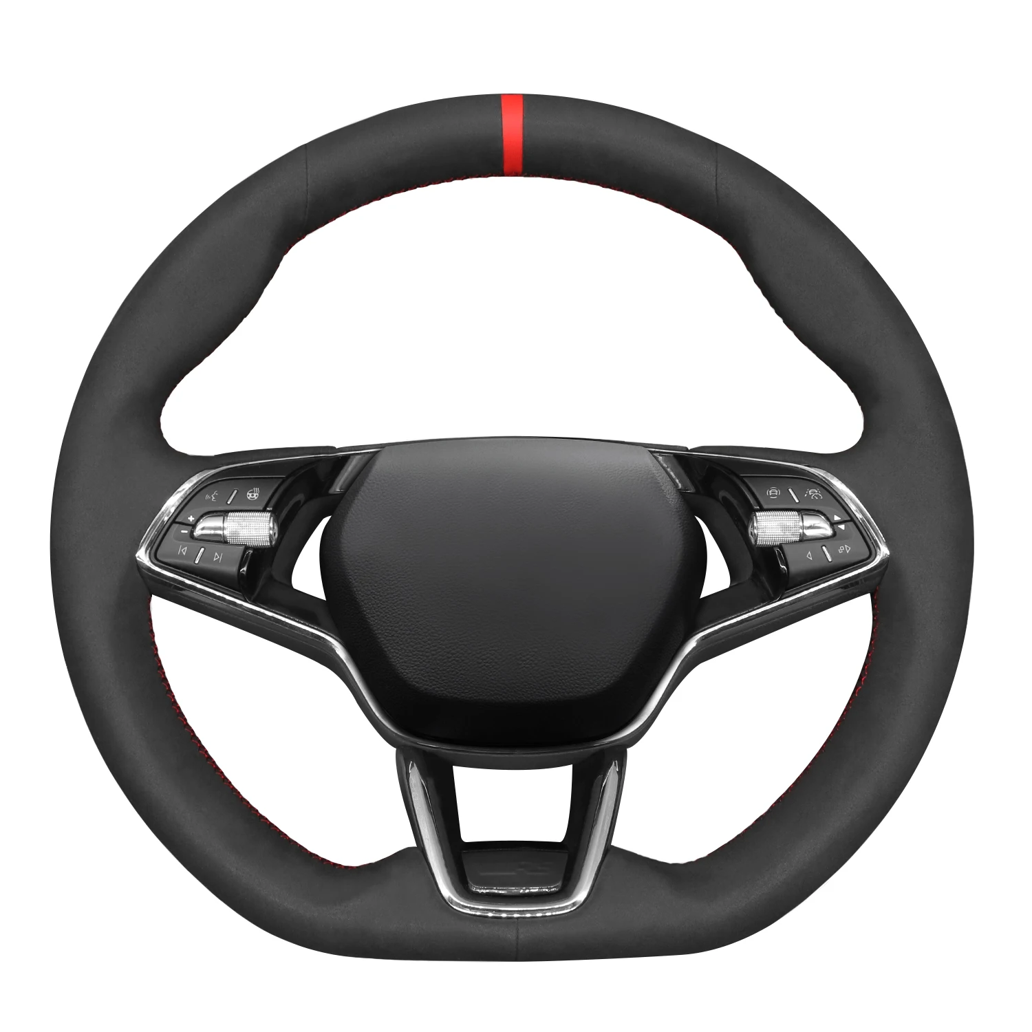 Factory Price Custom PU Leather Steering Wheel Cover for Skoda Fabia Octavia VRS RS 20212022 2023