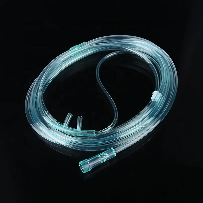 cheap price  disposable nasal oxygen cannula with oxygen tubing and universal connectors