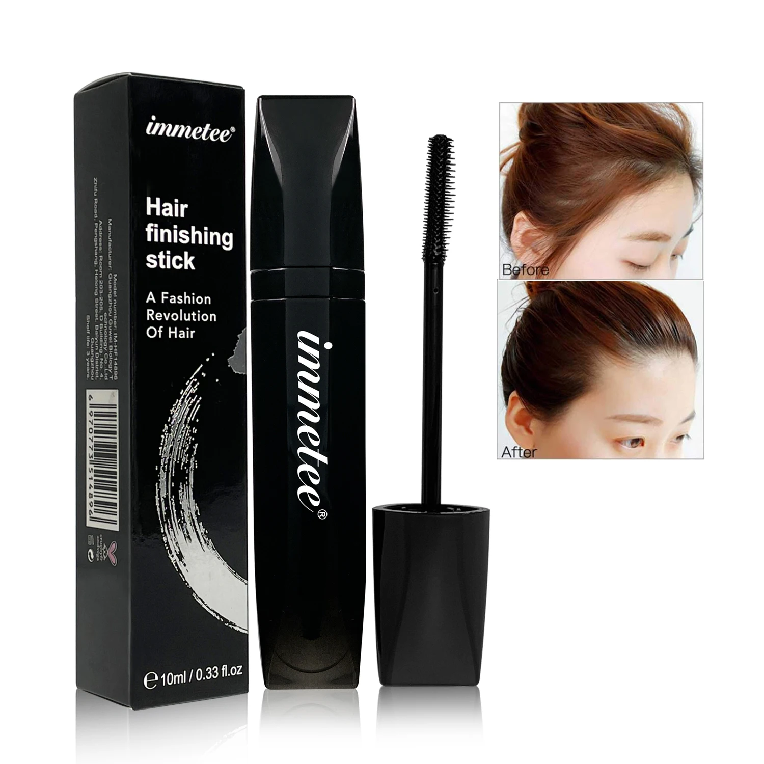 IMMETEE Edge Control Wax Stick Strong Hold Not Greasy Slicked Hair Broken Hair Finishing Slick Stick