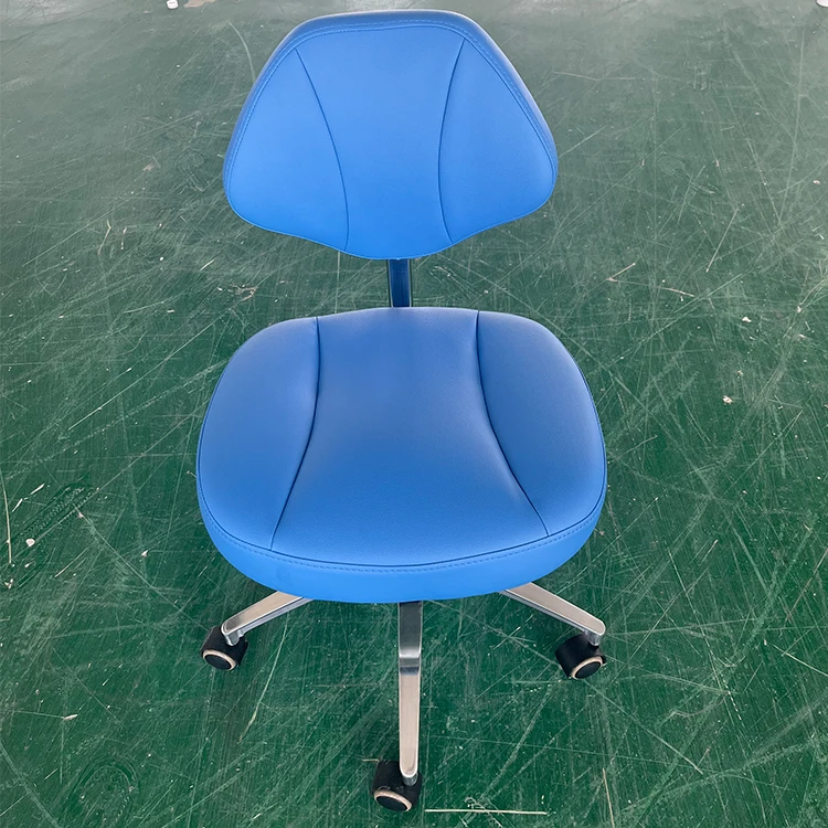 S302T Soft Leather Big Backrest Metal Base Dentist Stool Doctor Assistant Chair