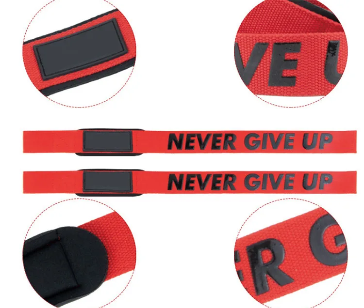 Customized Gym Lifting Straps Fitness Wrist Wraps Padded Weight lifting Wrist Strap