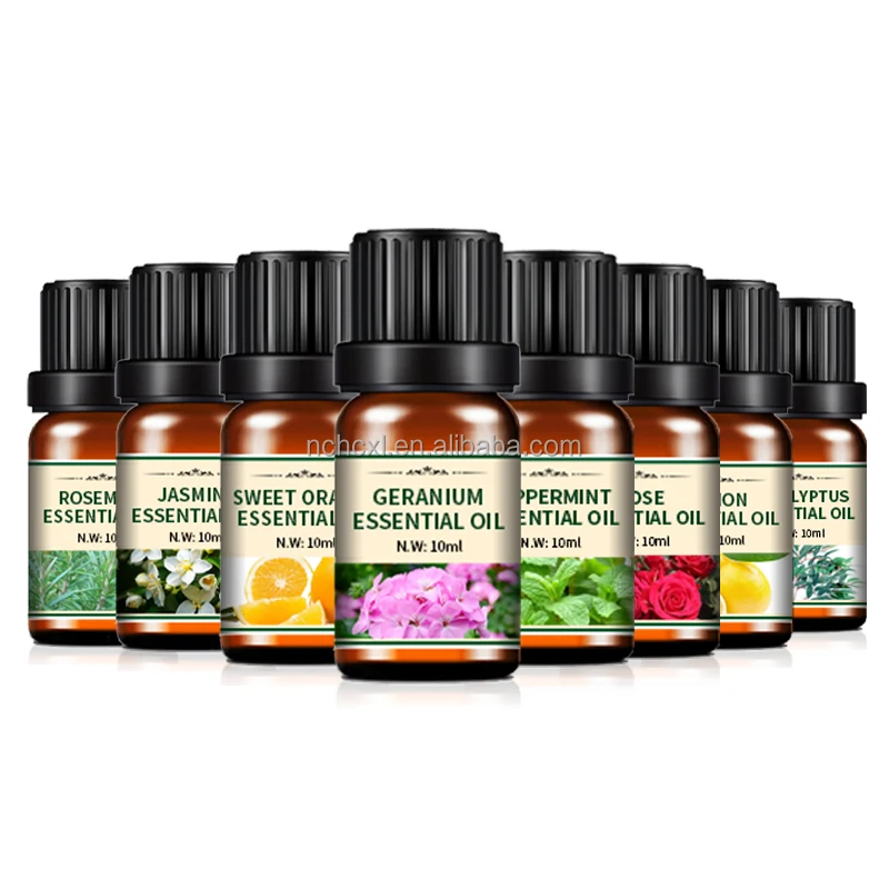 Manufacturer Fragrant Factory Natural Essential Oil Set 10pcs Kit 5ml Body Massage Fragrance For Soap Making Aroma Organic Oils