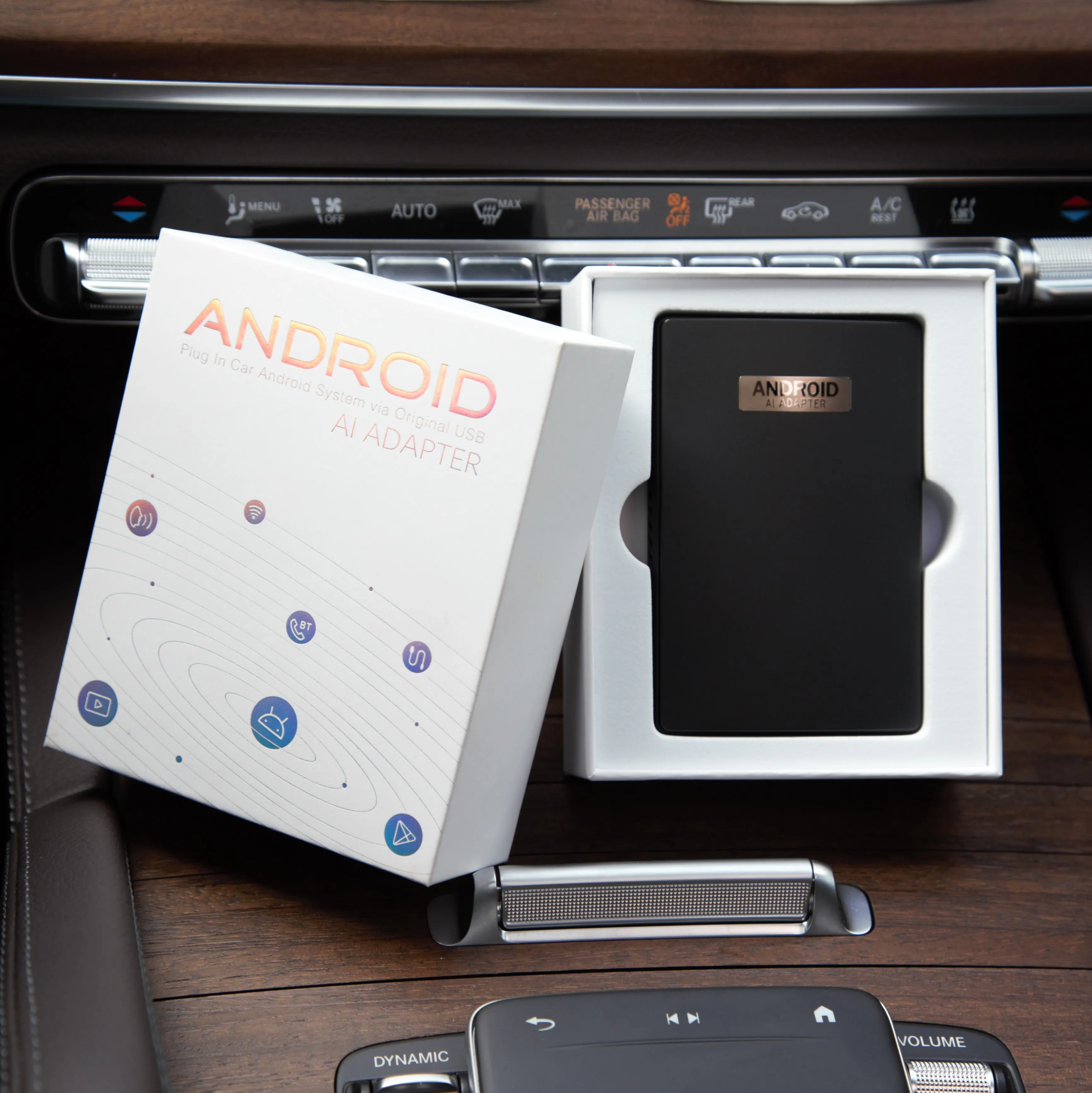 2023 S21 новейший универсальный мини мультимедийный умный Carplay AI box Android 9 0 автомобильный 4 + 64G Box