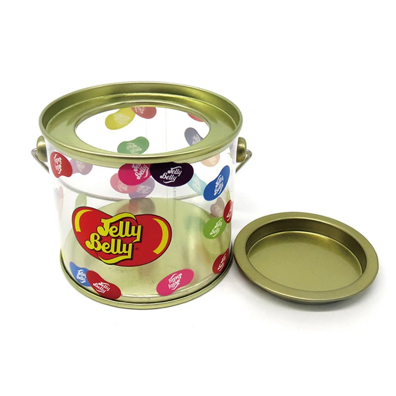 New Fashion Mentin Bucket Box Autumn Container Plastic with Metal Custom Whmensalvintage PVC Food Opmaleg CMYK Tretrotwomen