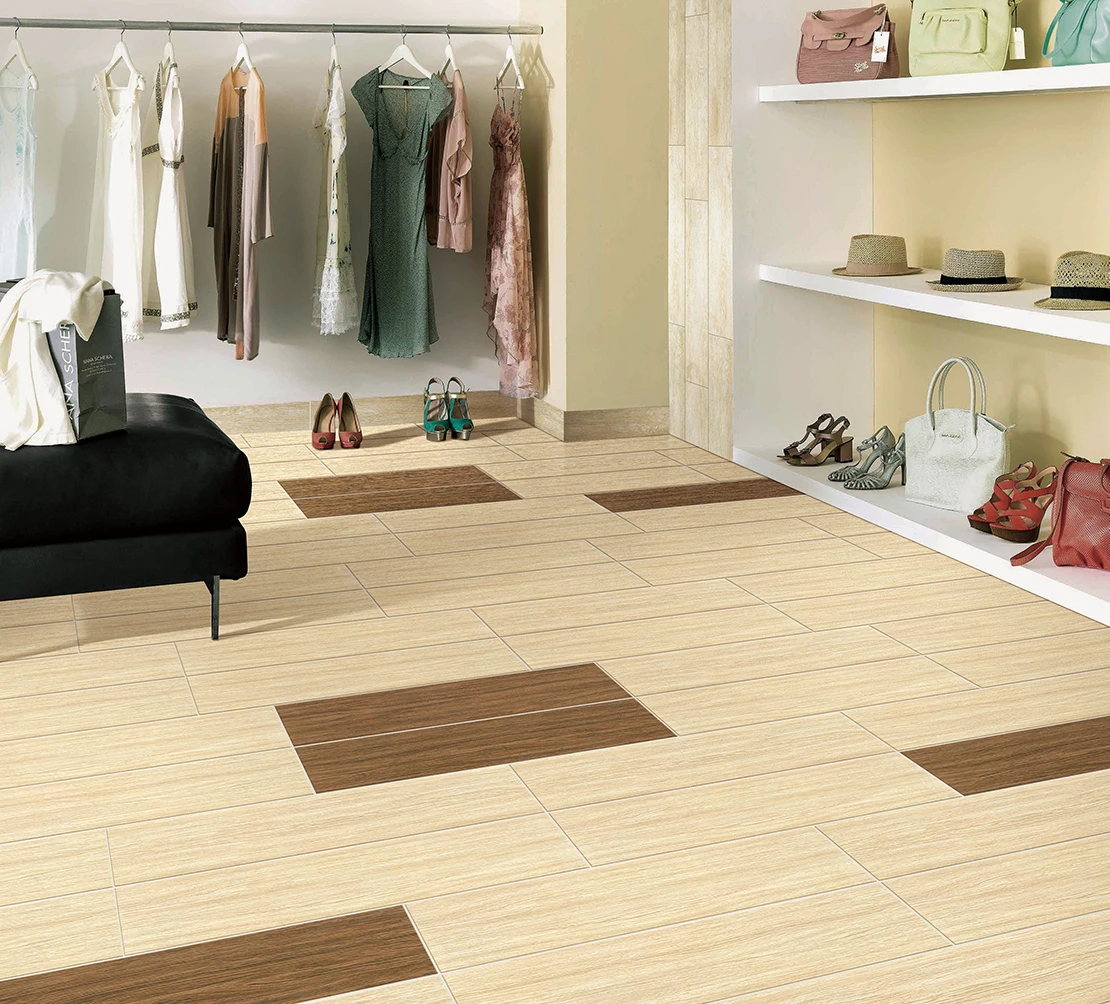 Wood like tile 150x600mm flooring porcelain wood look tile flooring
