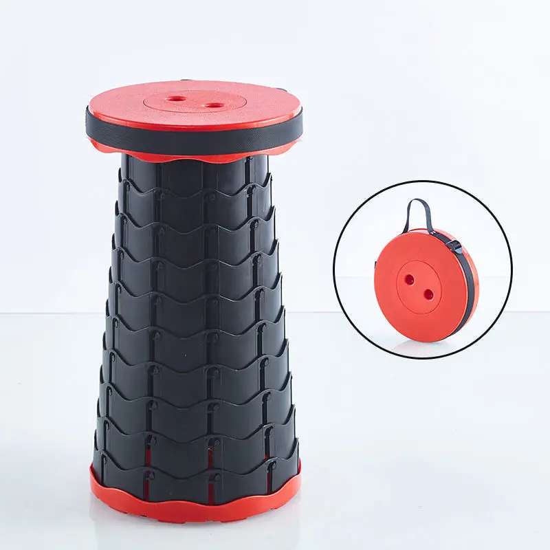 High quality Retractable Stool Folding Stool Lightweight Sturdy with Load Capacity 400lbs Portable Collapsible telescopic Stool/