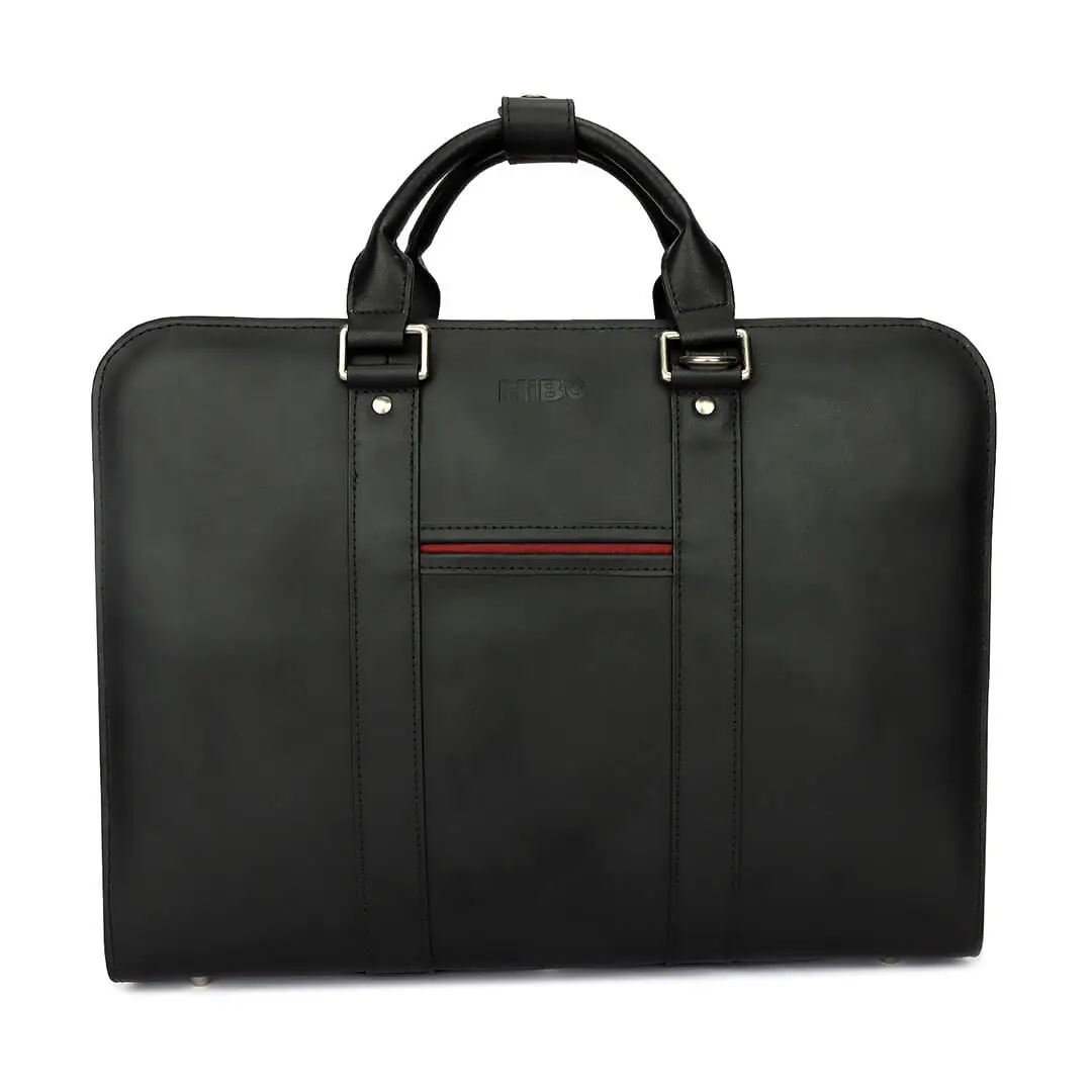 Hibo Customization 15.6 INCH LEATHER briefcase MESSAGE BAG for MEN BUSINESS TRAVEL