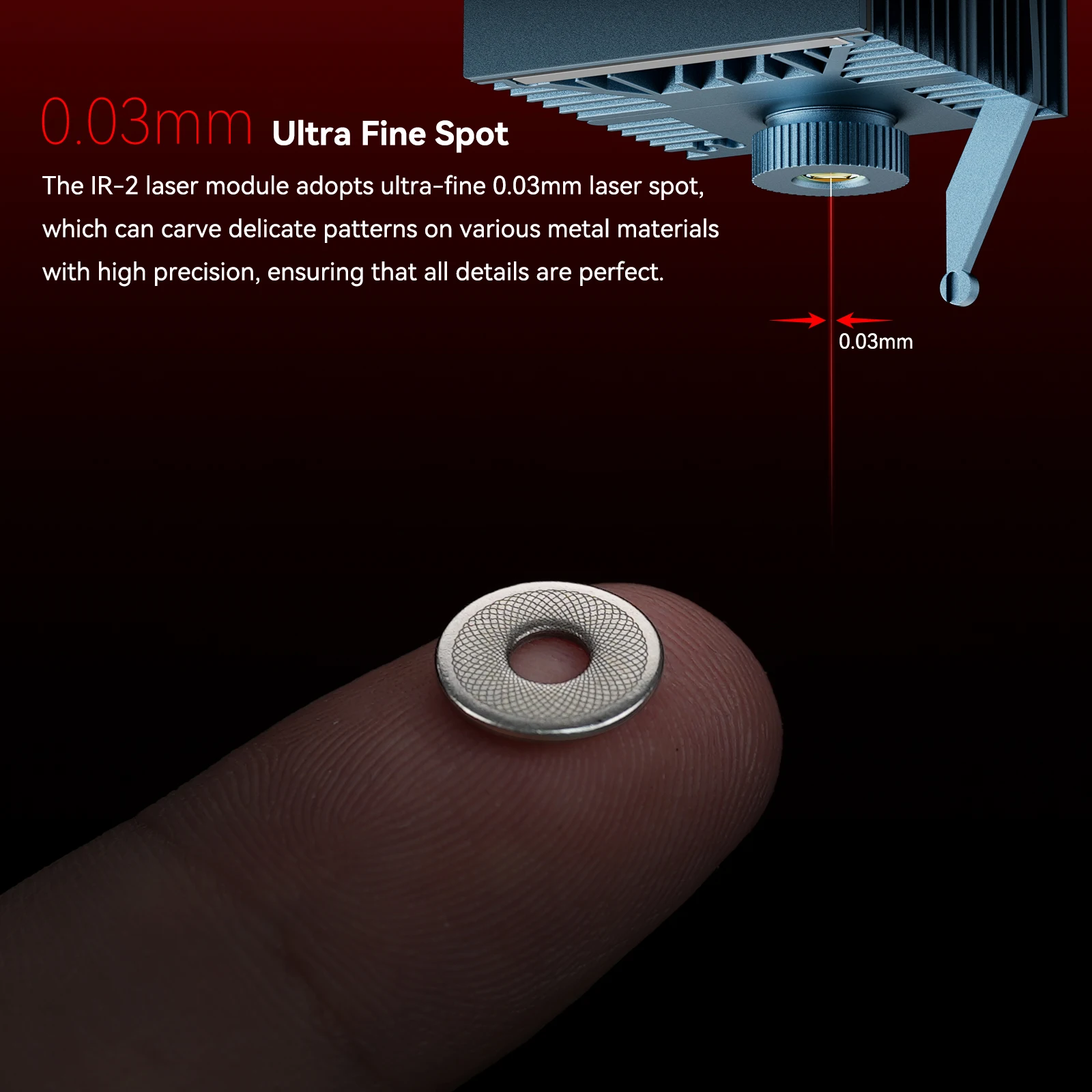 SCULPFUN High Power IR-2 Laser Head Spot 1064nm 80W Infrared Diode Laser Module