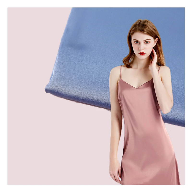 75*120D Twill Dyed Stocklots 100% Acetate Cellulose Triacetate Shantung Lining Satin Fabric For Coat Jacket Suit