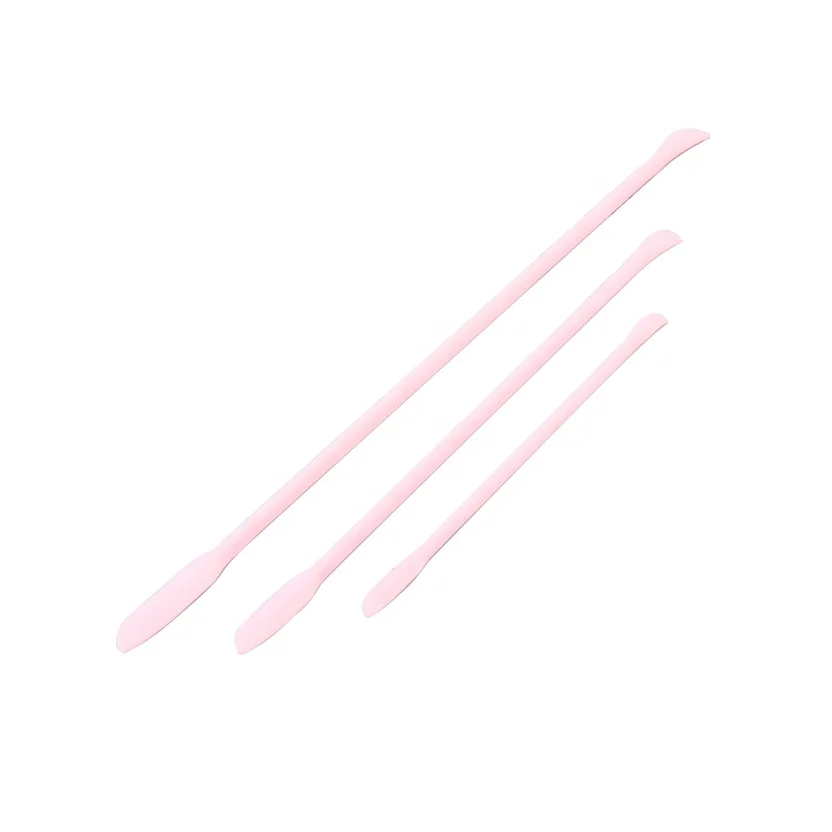 Private label cosmetic spoon mini silicone cosmetic spatula
